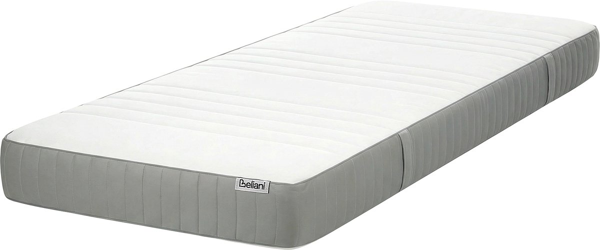 Beliani HAPPINESS - Gelschuimmatras stevig - Wit - 90 x 200 cm - Polyester