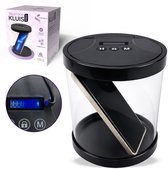 Coffre-fort pour téléphone AUREVINTA® avec minuteur – Boîte de verrouillage temporel jusqu'à 999 heures – Réduire le temps d'écran – Concentration et focalisation – Transparent