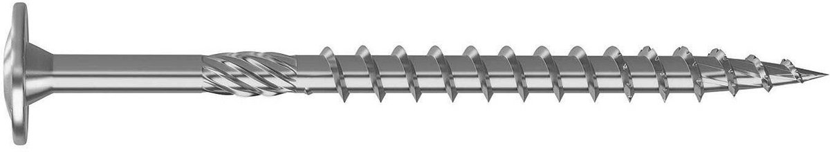 Constructieschroeven Platte Kop Verzinkt 8x200 mm (50 stuks) - Sterke Houtschroef