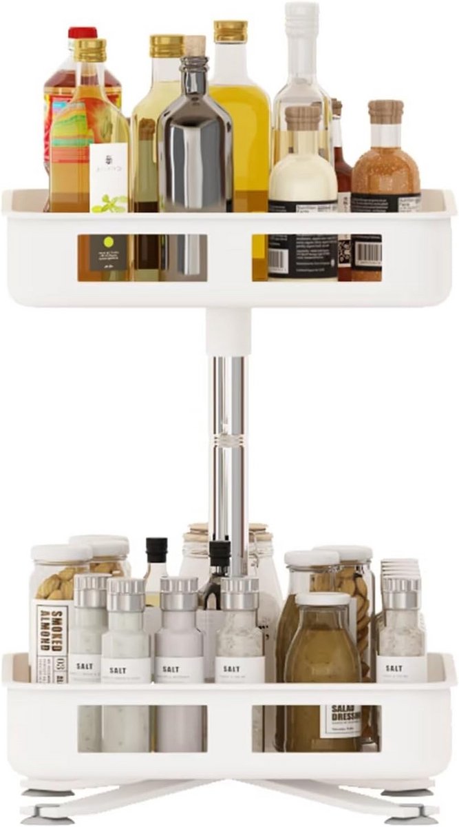 Kruidenrek Kast Draaitafel 360° Multifunctioneel Organizer Voor Kruiden