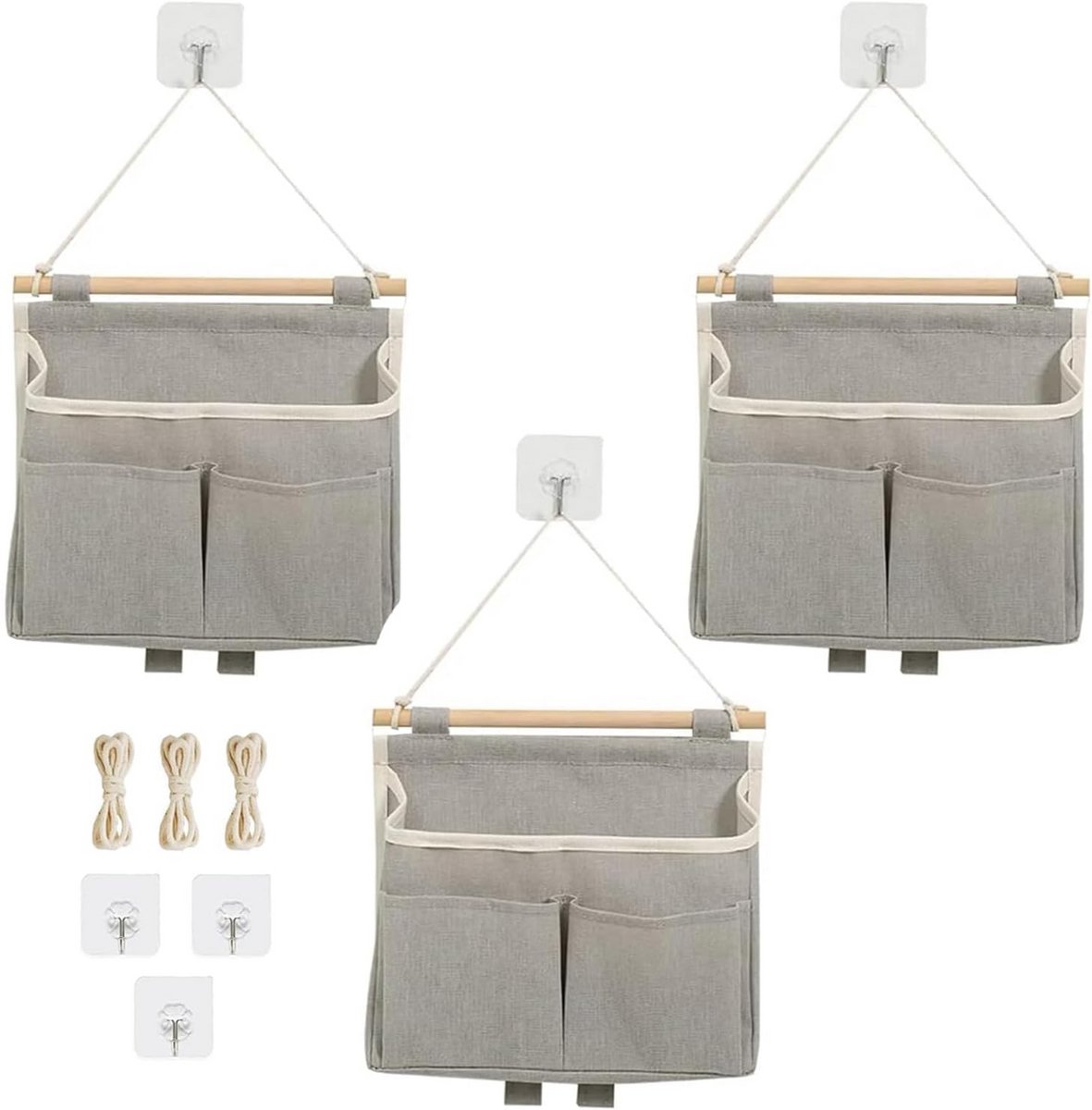 Ruimtebesparende Hangorganizer voor Keuken, Badkamer en Kantoor - Stoffen Wandtas