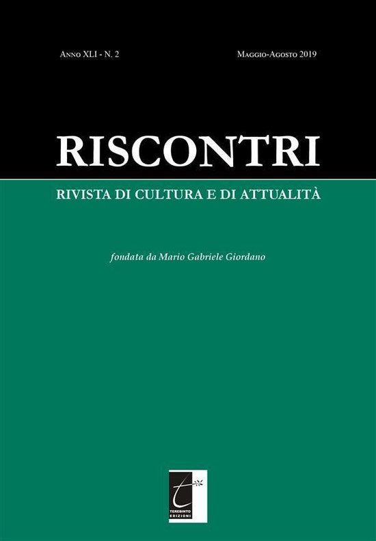 Riscontri. Rivista di Cultura e di Attualità - cover