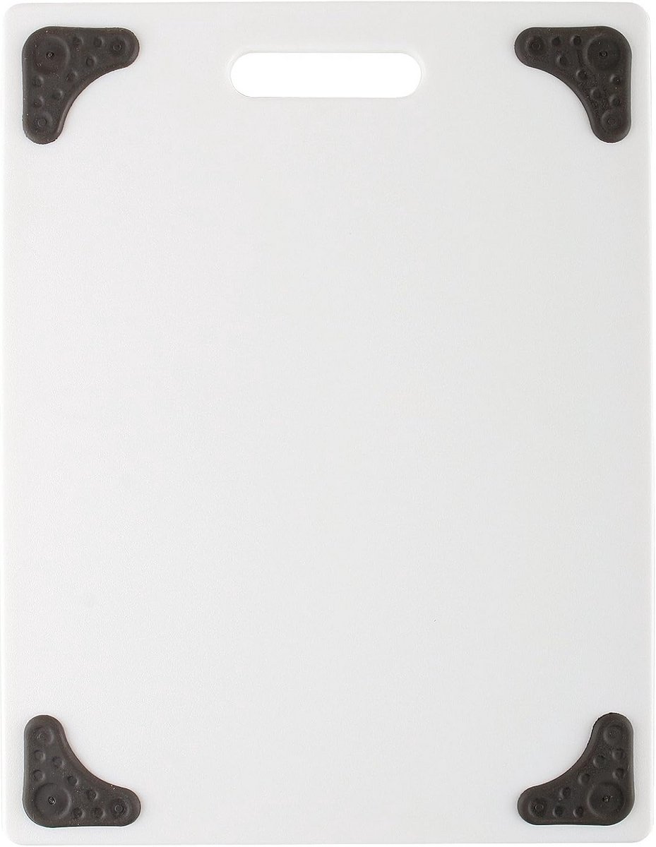 Snijplank met Anti-Slip Voetjes 11x14.5 Inch - Wit/Grijs