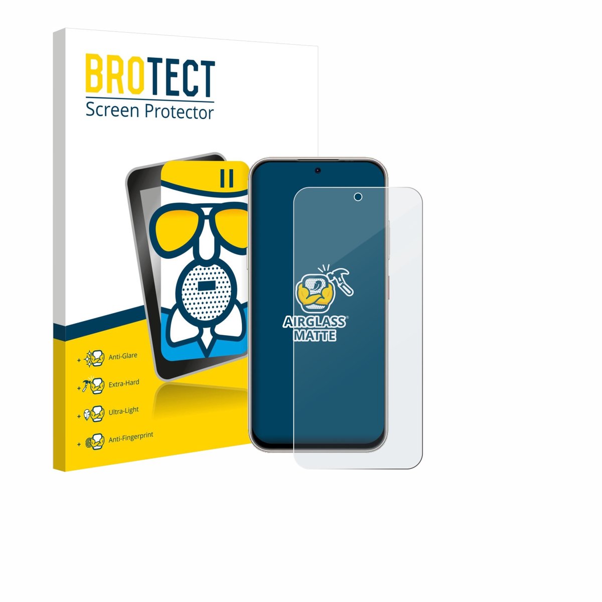BROTECT - Screenprotector voor Nubia V80 Pro - Folie Beschermfolie Beschermglas matte