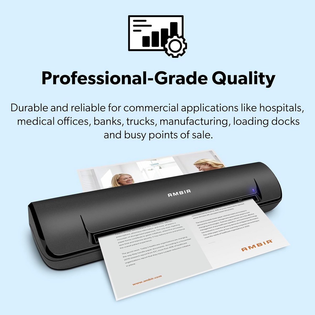 Dubbelzijdige USB-documentenscanner 600 dpi voor paspoorten thumbnail 2