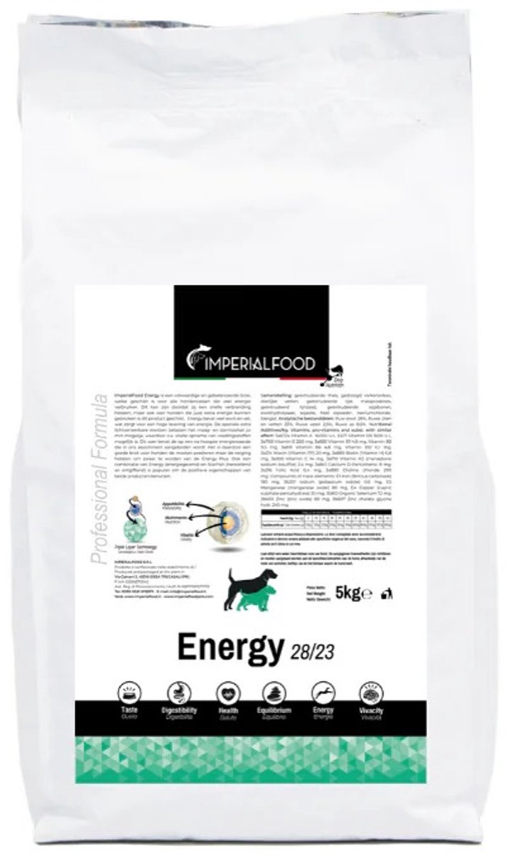 Imperialfood Energy (28/23) – voor actieve honden | SuperPremium | 5kg