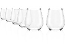 Stölzle Lausitz Celestia Whisky O.F.-Wine Tumblers Set van 6 – 42 cl – Luxe Whiskyglazen – Loodvrij Kristalglas – Vaatwasmachinebestendig