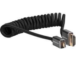 Micro HDMI naar HDMI Kabel Coiled 4K/60Hz voor Camera Monitor en Capture Card - Kort en Gevlochten