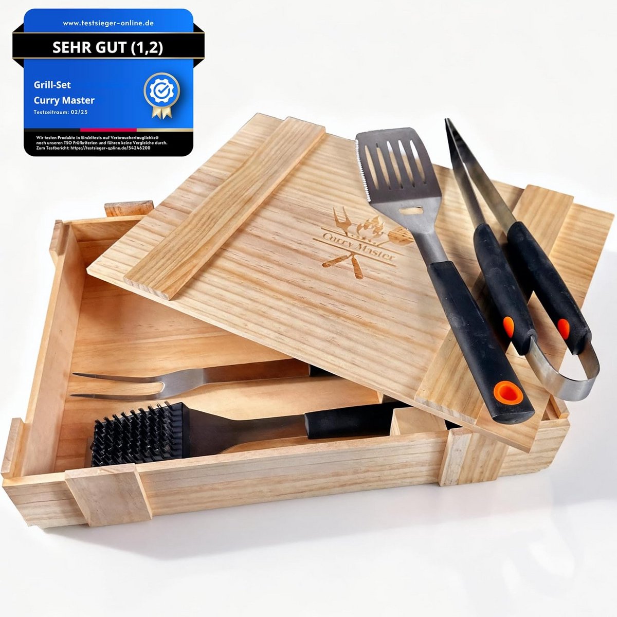 Luxe Grillset Geschenkdoos - Roestvrijstalen BBQ Gereedschapset