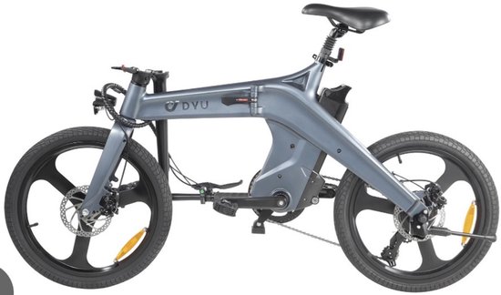 Elektrische fiets - vouwfiets - DYU T1 - foldable bike - inclusief tracker - track & trace systeem van Merkloos — afbeelding 4