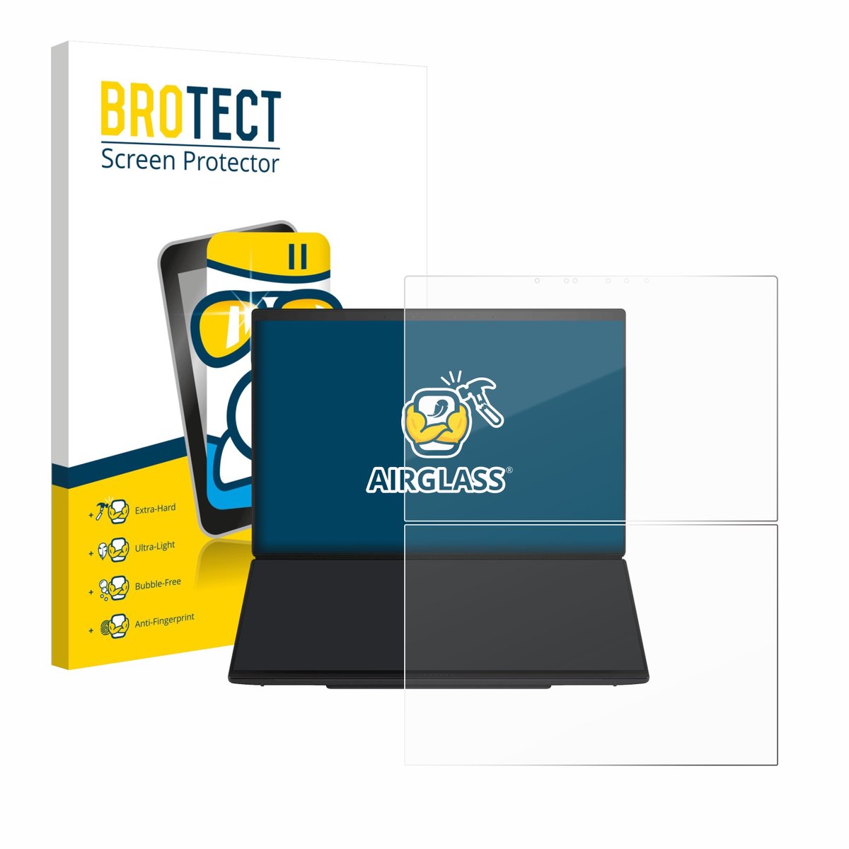 Screenprotector voor ASUS ZenBook Duo UX8407 Beschermglas transparant