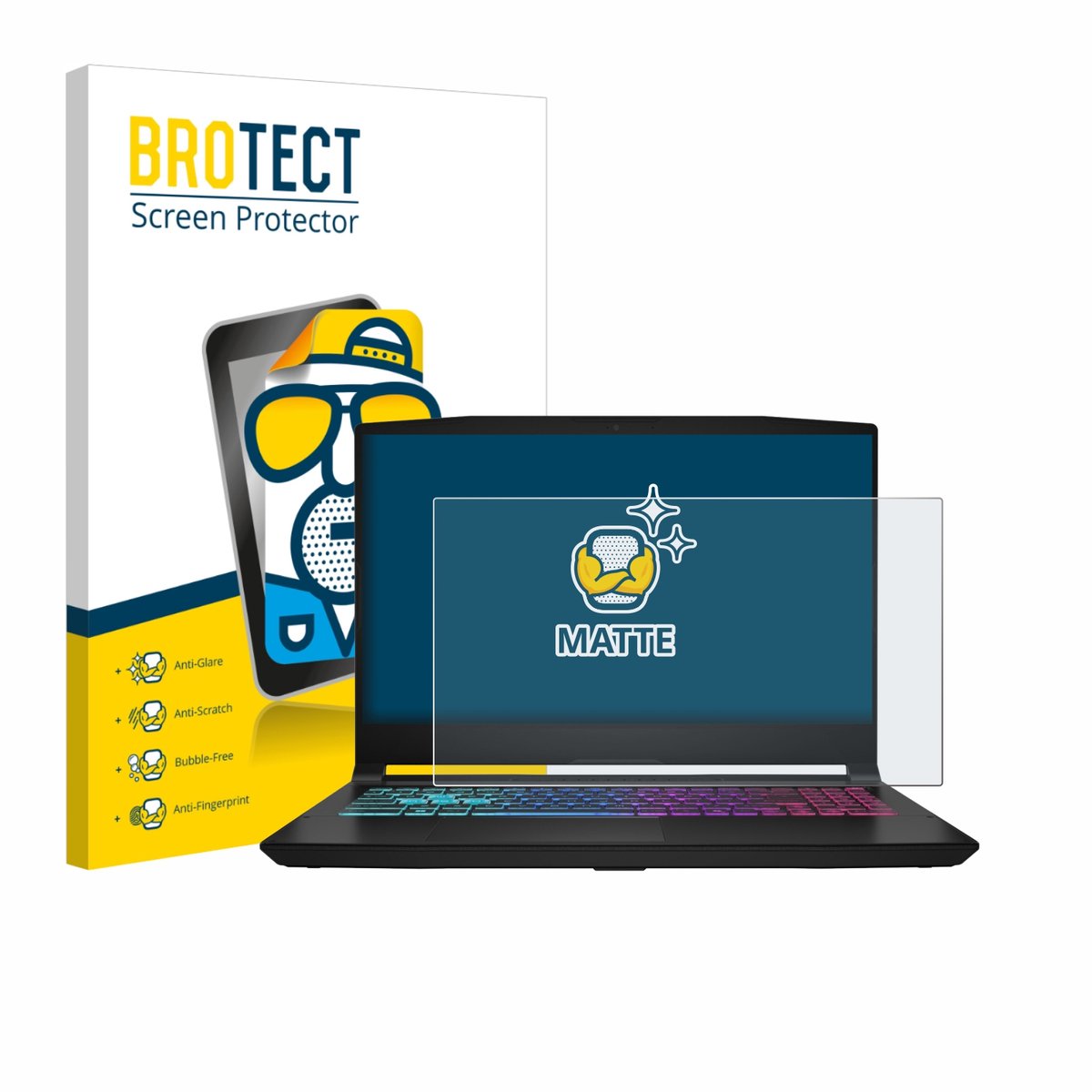 BROTECT - Screenprotector voor MSI Katana 15 HX B14 - Folie Beschermfolie matte