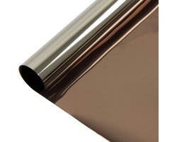 Privacy Raamfolie Brons Zilver One Way Vision Zonwering Zelfklevend 152x500cm