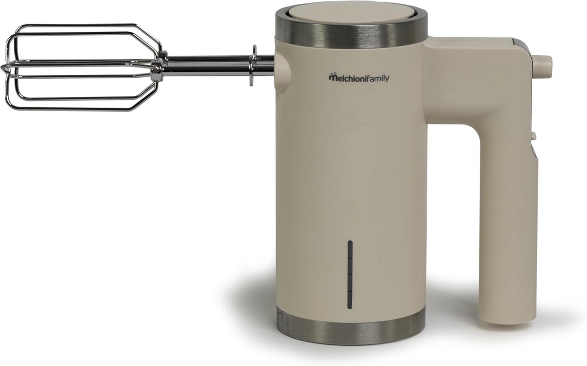 Draadloze Elektrische Handmixer - Wit - Oplaadbaar met 2 Gardes & 5 Snelheden