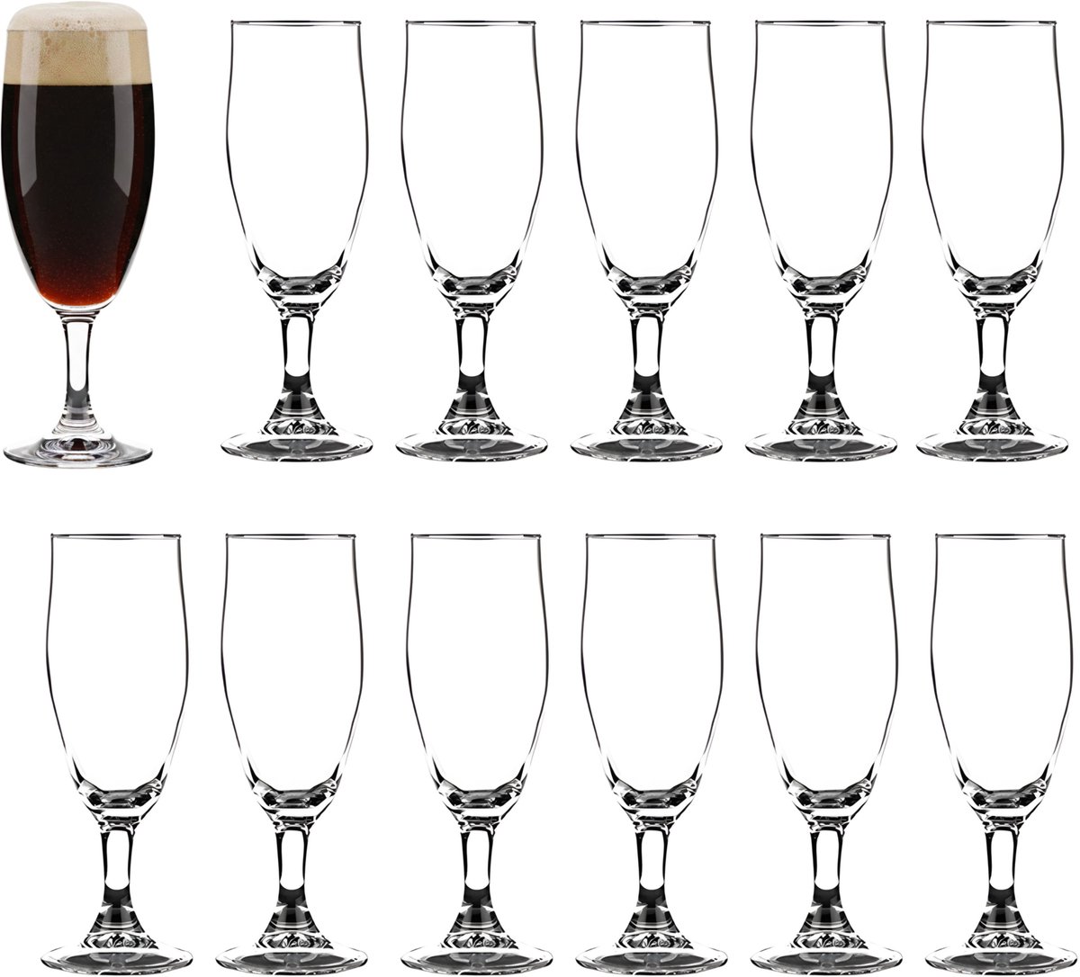 Vicrila Speciaalbier Glas - 12x - Porter - gehard glas - 26 cl - speciaalbier glazen set - bierproeverij