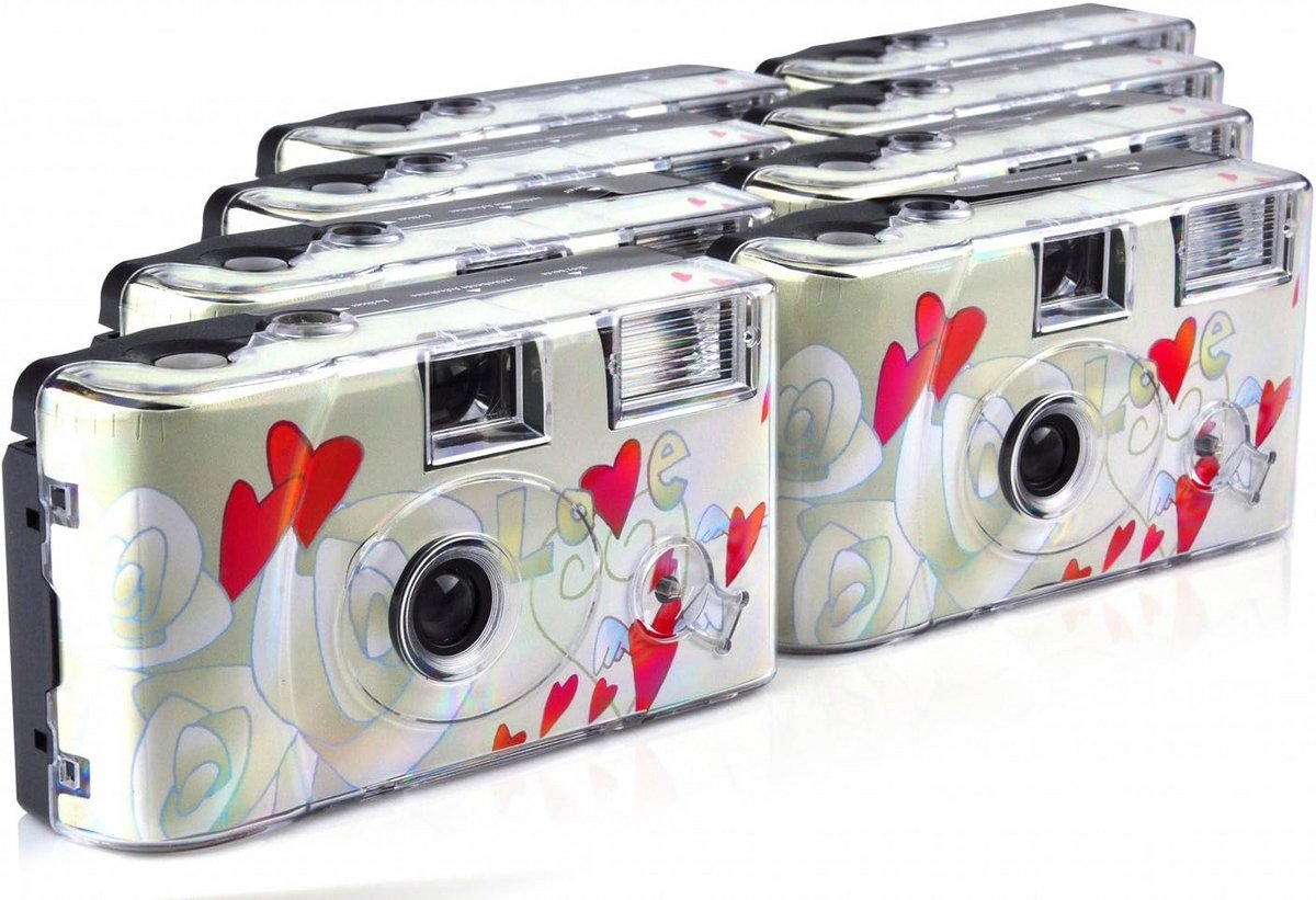 Wegwerpcamera met Flits voor 27 Foto's (8 Stuks)