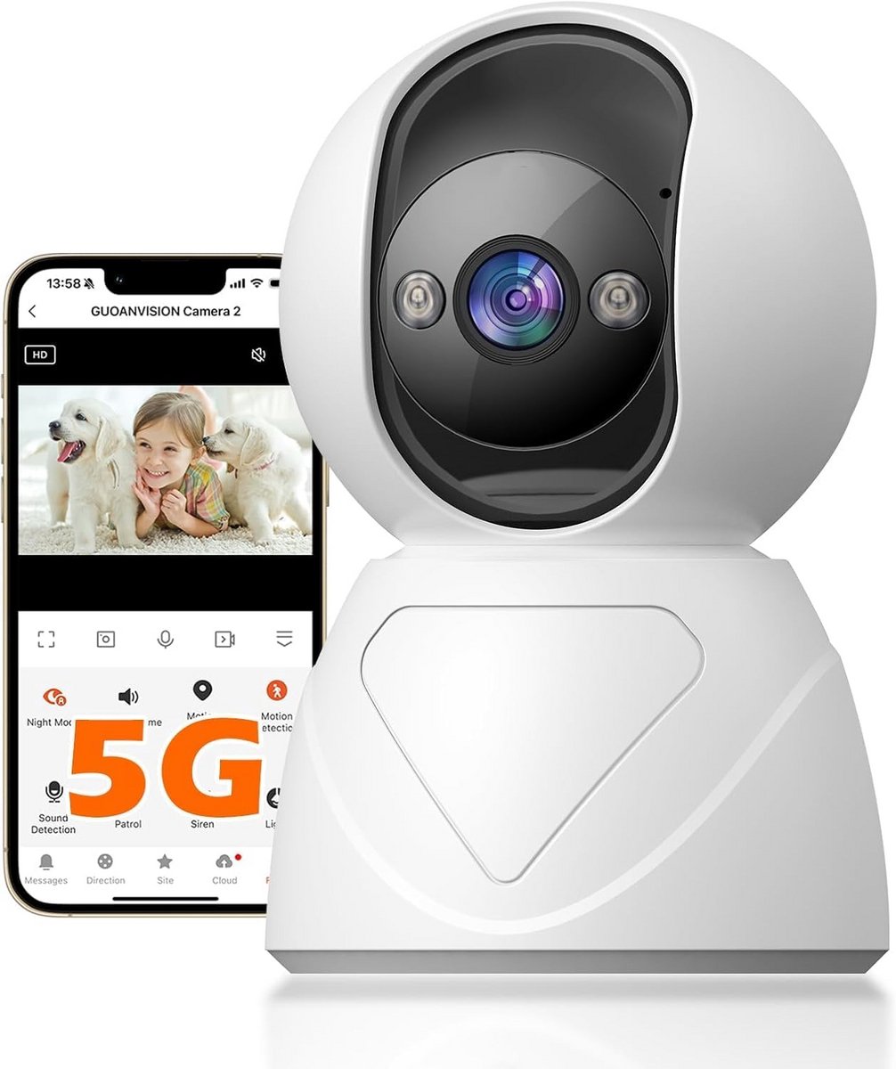 Draadloze Binnen Beveiligingscamera Wifi en Huisdier Monitor