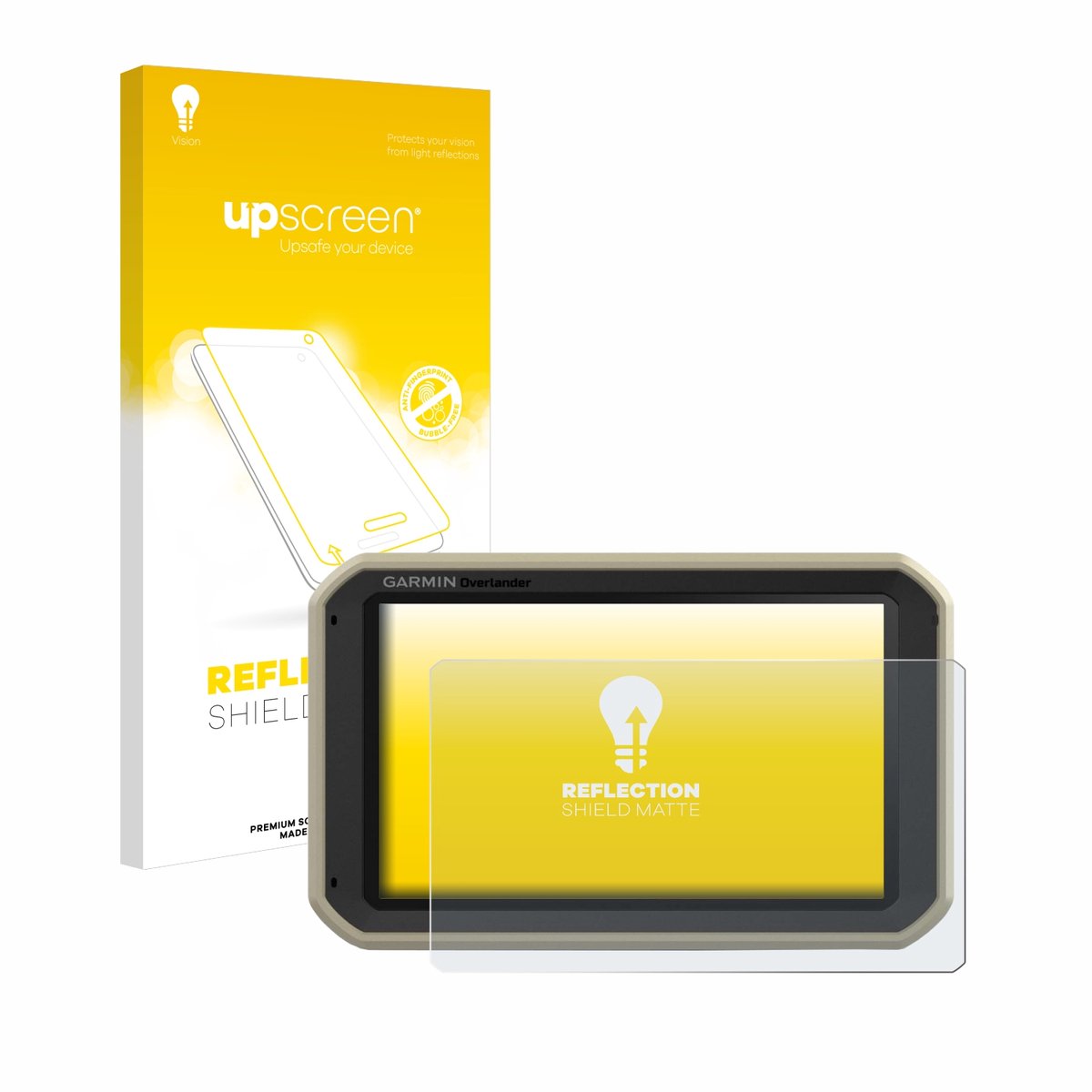 upscreen - Screenprotector voor Garmin Overlander - Folie Beschermfolie anti glare matte