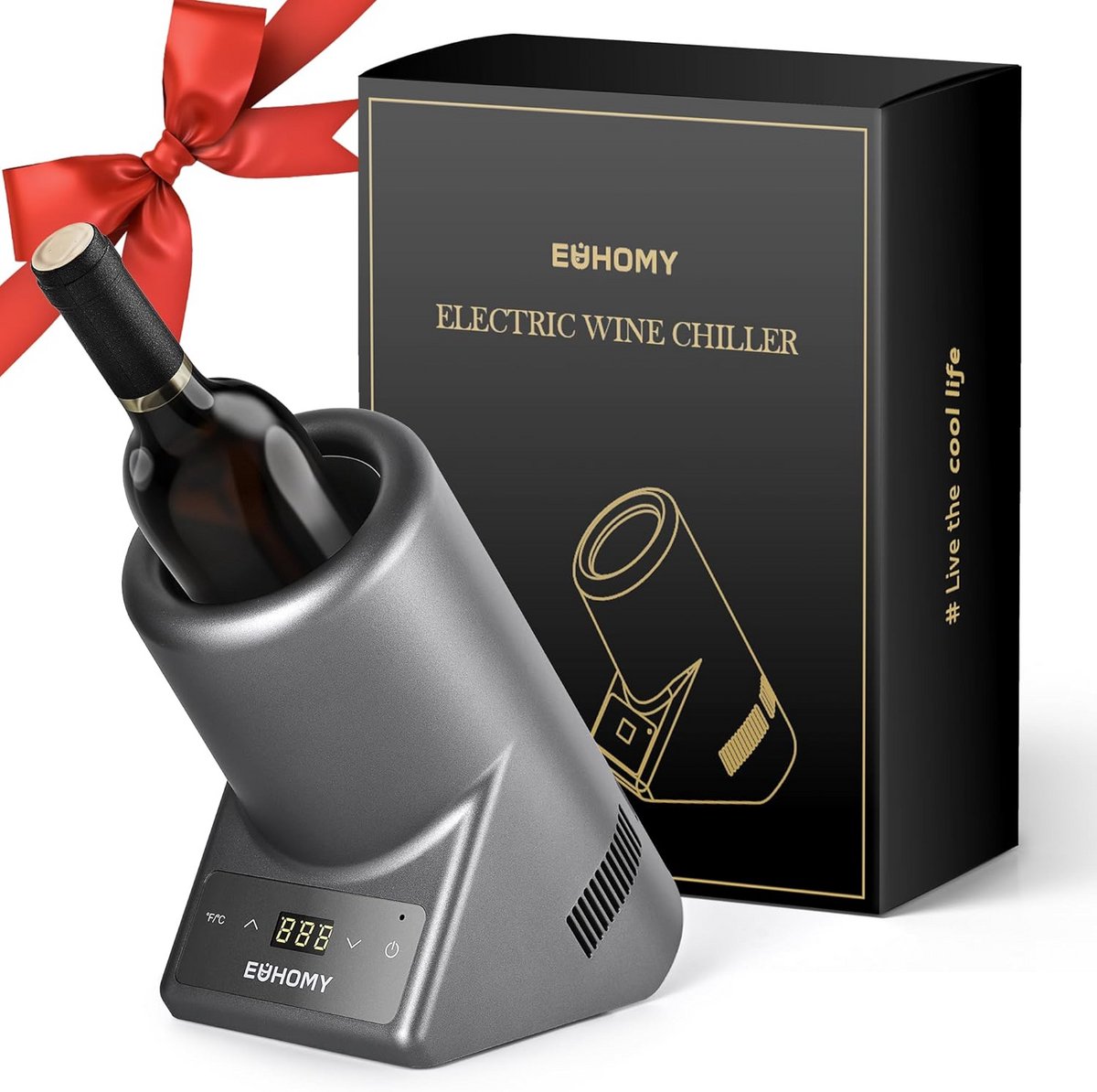 Elektrische Wijnkoeler – Compacte Drankkoeler voor Wijn en Champagne (750ml)