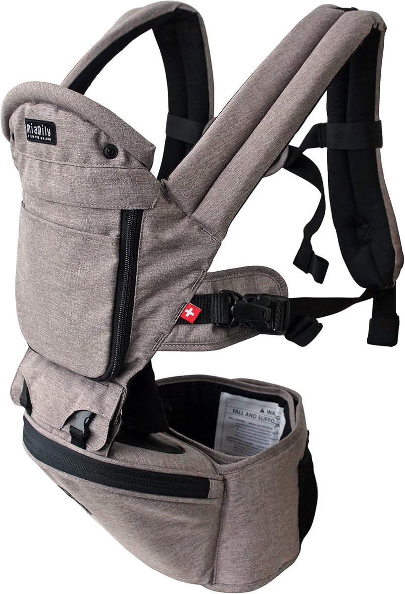 Ergonomische Babydrager met Heupzitje voor 9 Draagposities - Wandelen en Dagelijks Gebruik