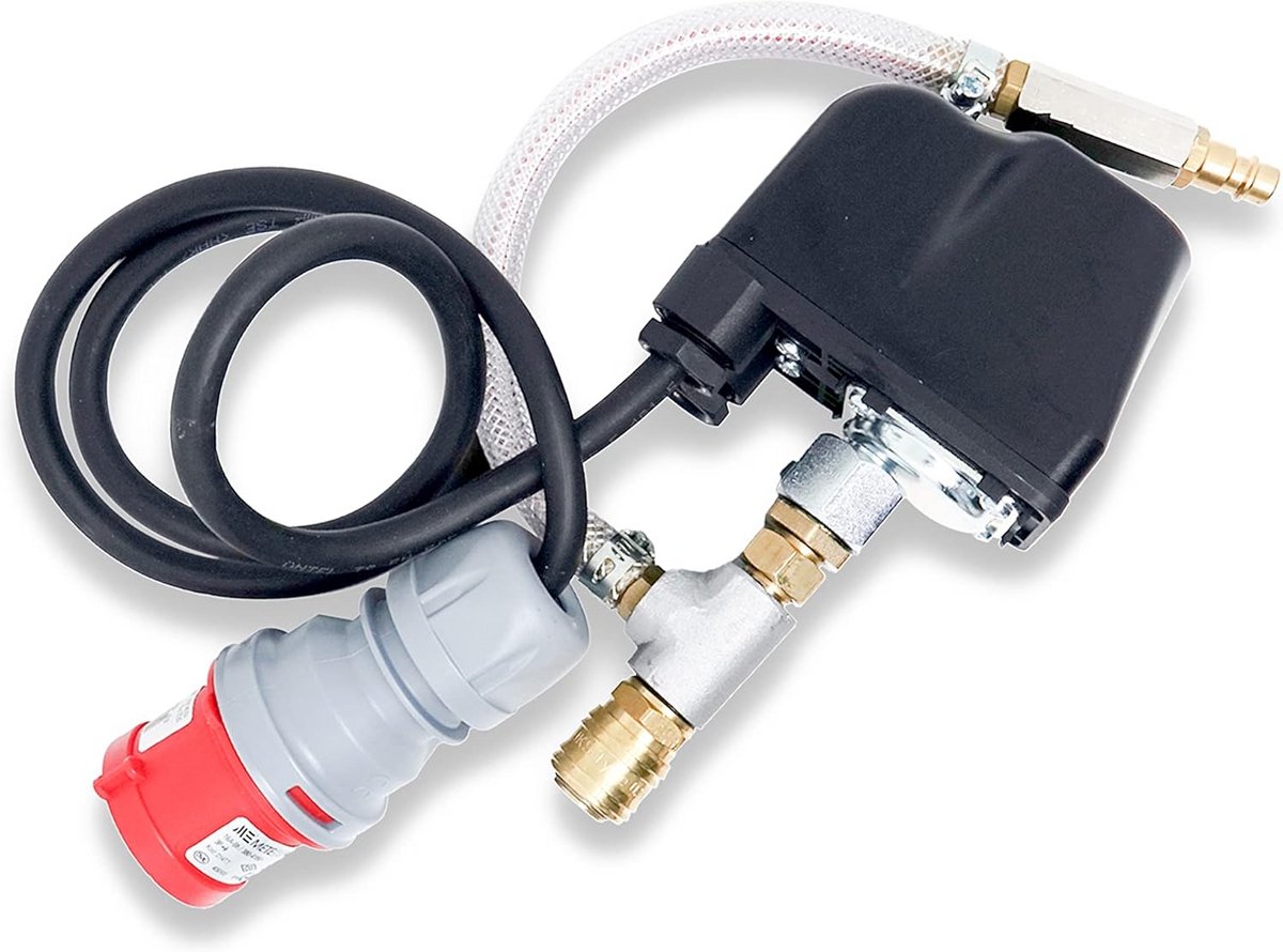 Drukregelaar voor Aircompressor 5.5 bar met CEE Stekker