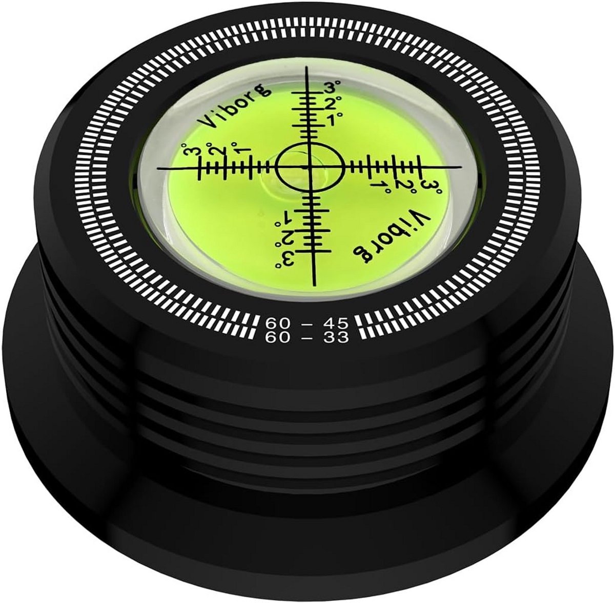 Platenspeler Gewicht Stabilisator Leveler en Stroboscoop Schaal Alles-in-één Zwart 280G