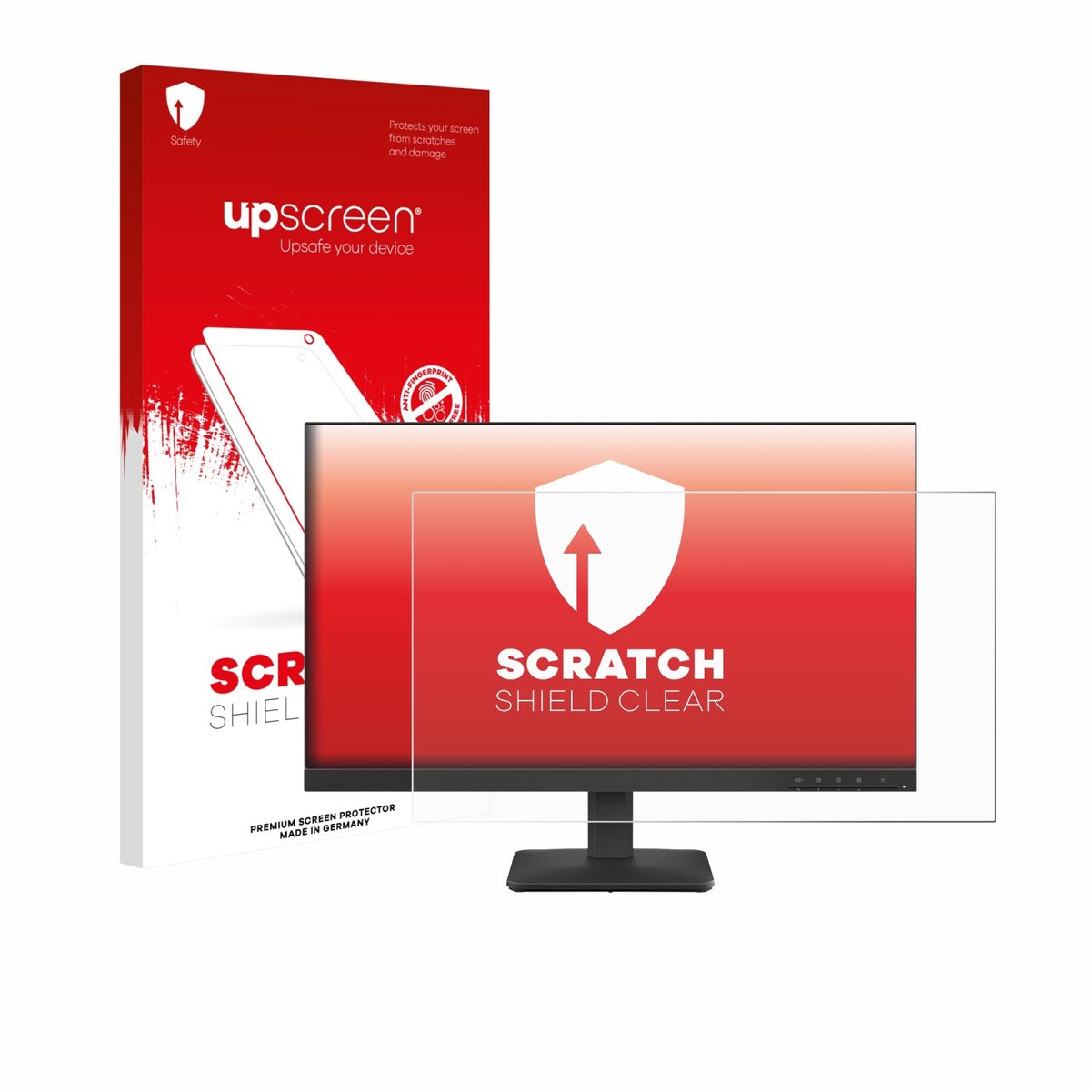 upscreen - Screenprotector voor Lenovo L24-4e - Folie Beschermfolie transparant
