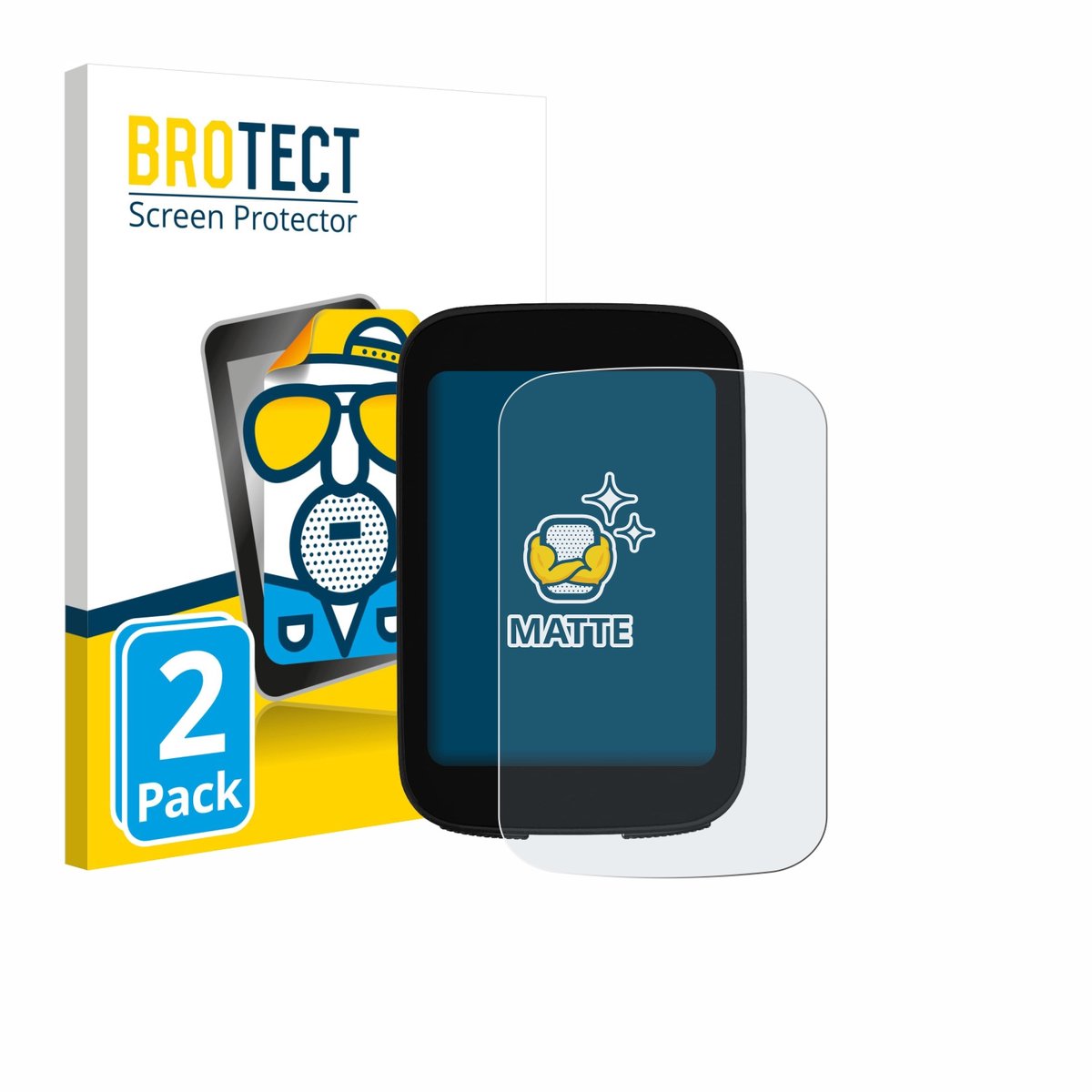 BROTECT - Screenprotector voor Bikevee BKV300B 2.4" - Folie Beschermfolie matte 2 Stuks