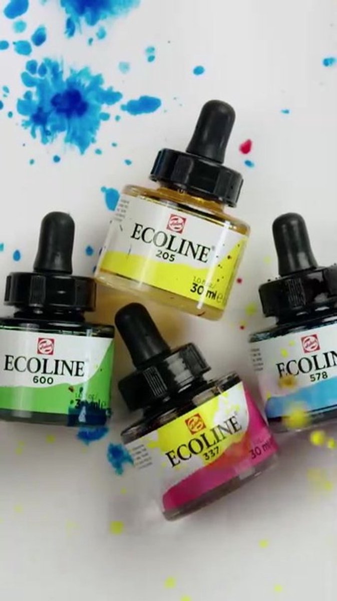 Ecoline Vloeibare waterverf mengset | 10 x 30 ml — afbeelding 6