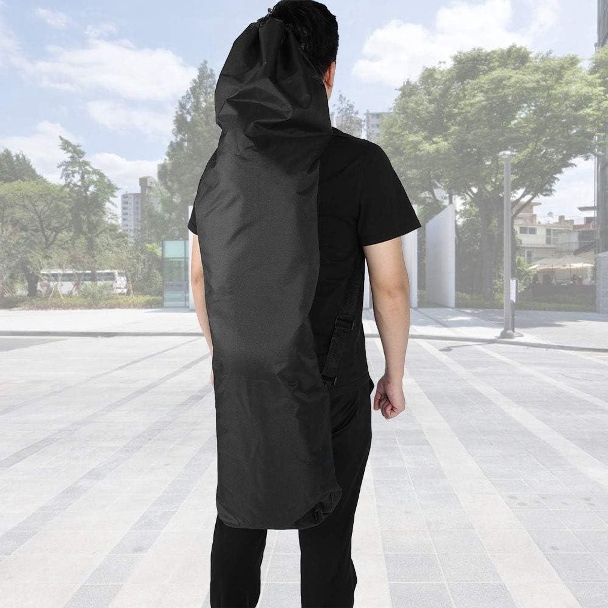 Waterdichte longboard tas voor skateboard opbergen – 120 x 30 x 15 cm – draagtas met accessoiresvak