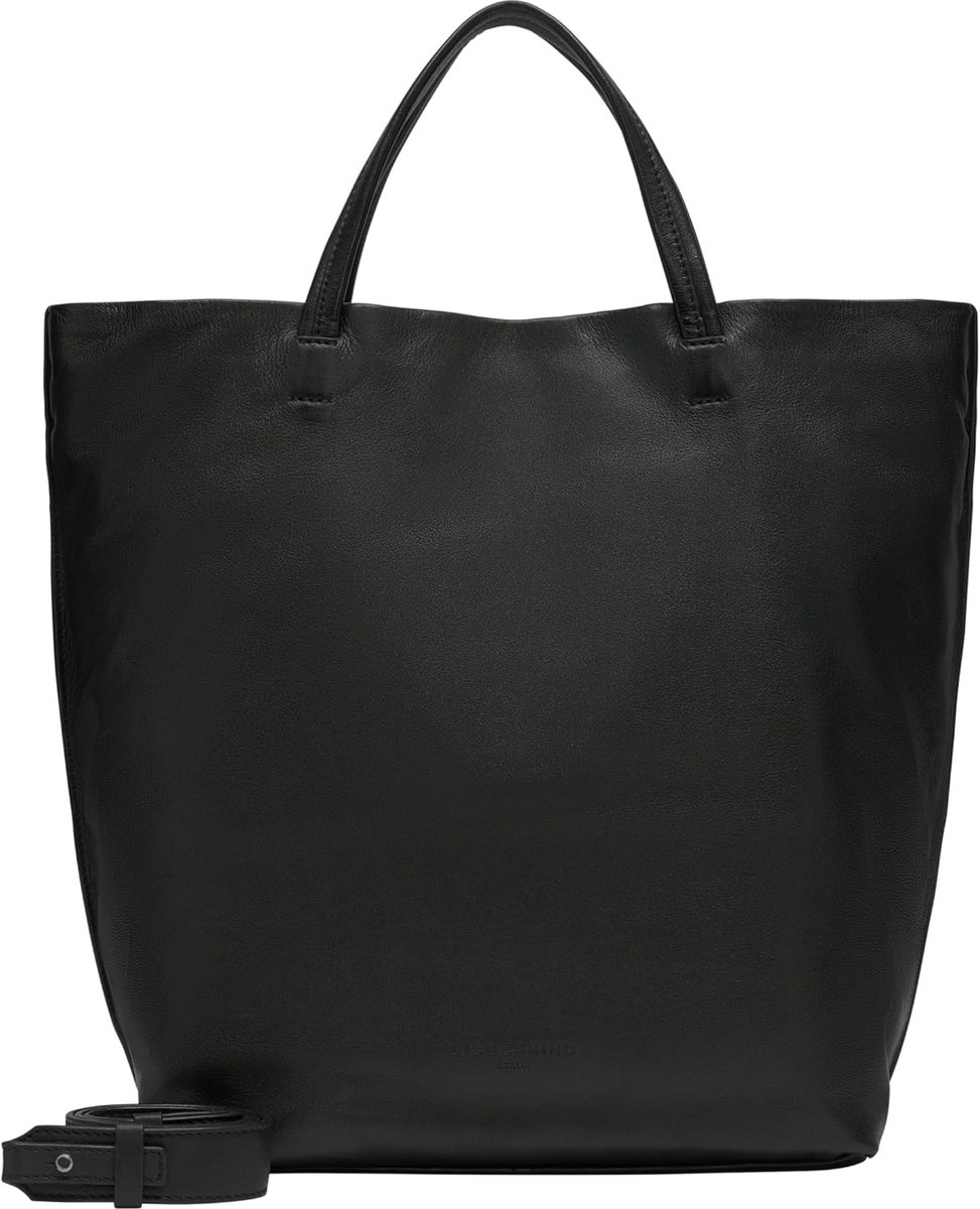 Grote Leren Shopper Tas voor Dames Natuurlijk