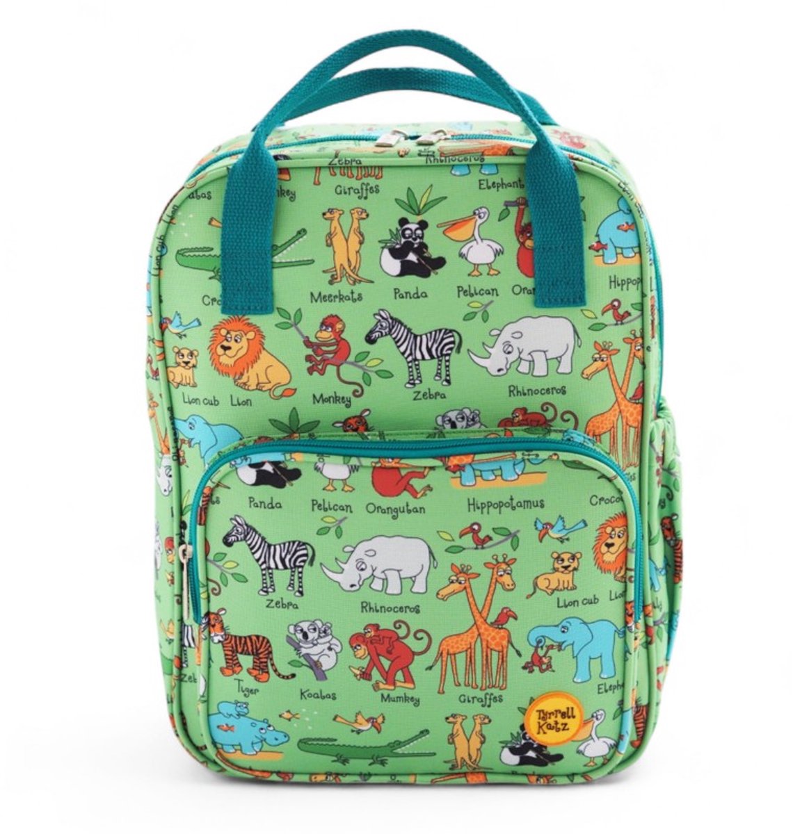 Jungle Dieren rPet kleuter rugzak 25 x 34 x 12 - Tyrrell Katz