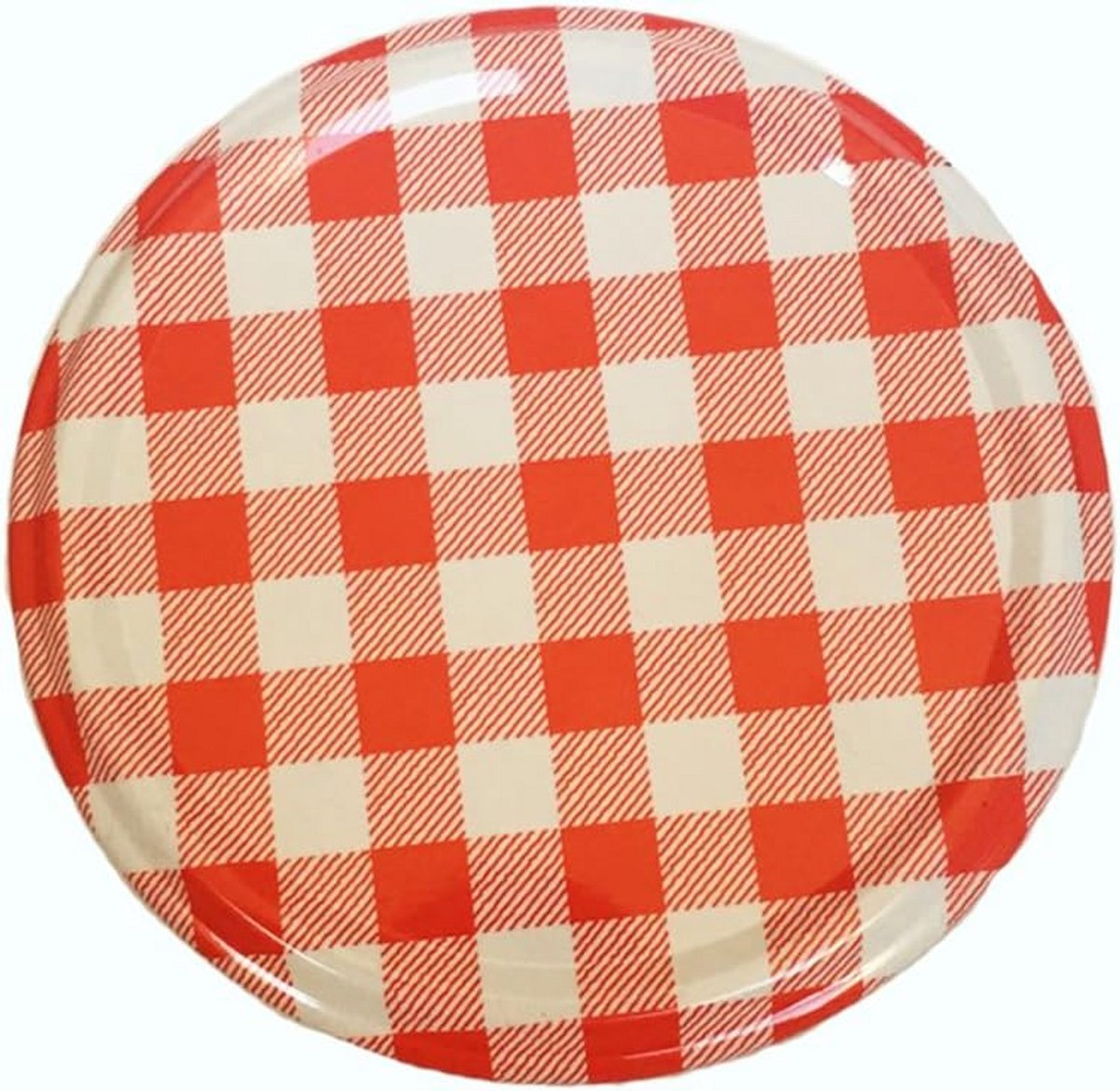 Set van 120 Twist-off Deksel Rood Geruite Sluitingen voor Weckpotten