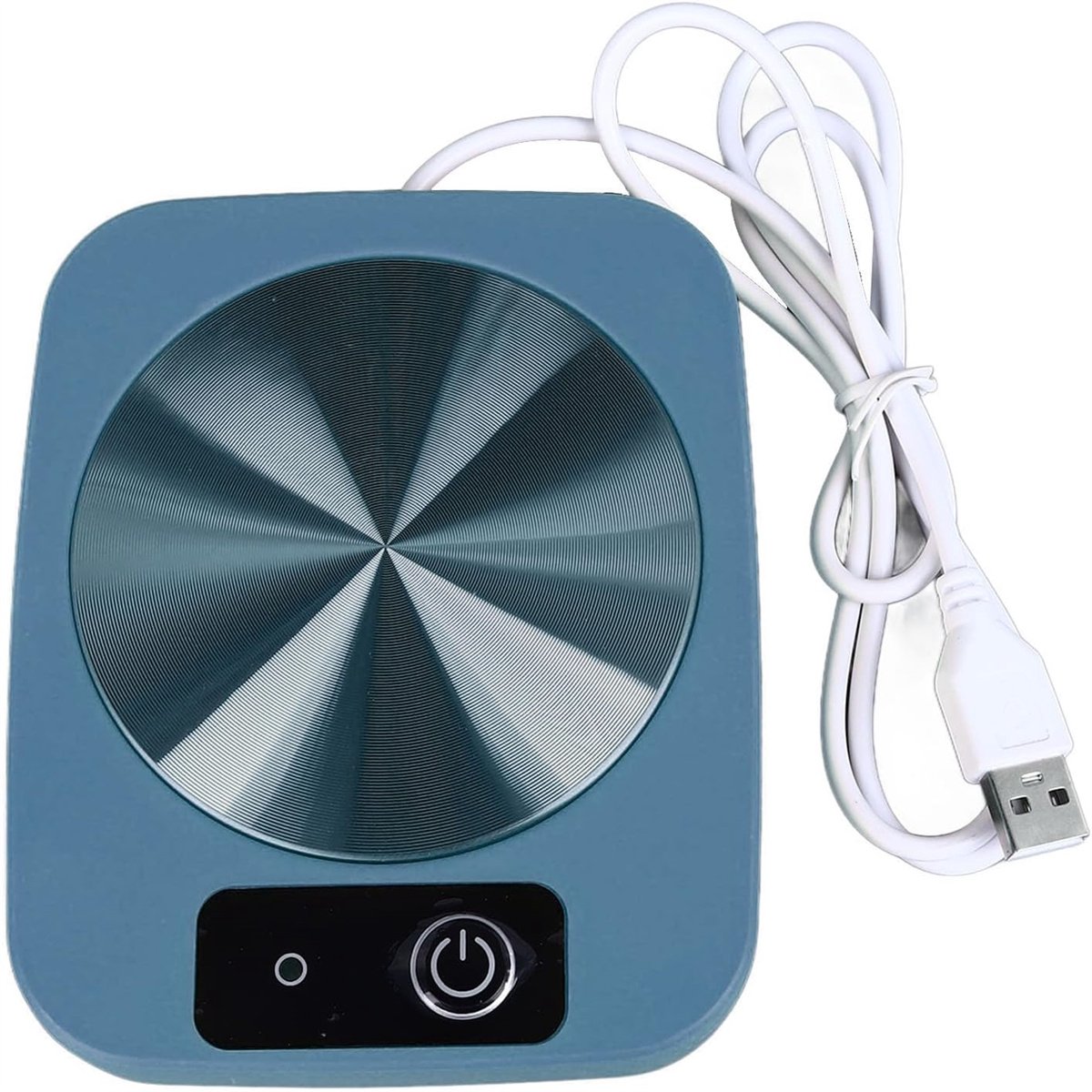 Ynkkvre -Slimme USB Bekerwarmer – Houd Koffie, Thee en Melk Warm op 55℃ – Geschikt voor Keramische, Roestvrijstalen en Glazen Bekers – Energiezuinig & Veilig – Perfect Cadeau -blauw