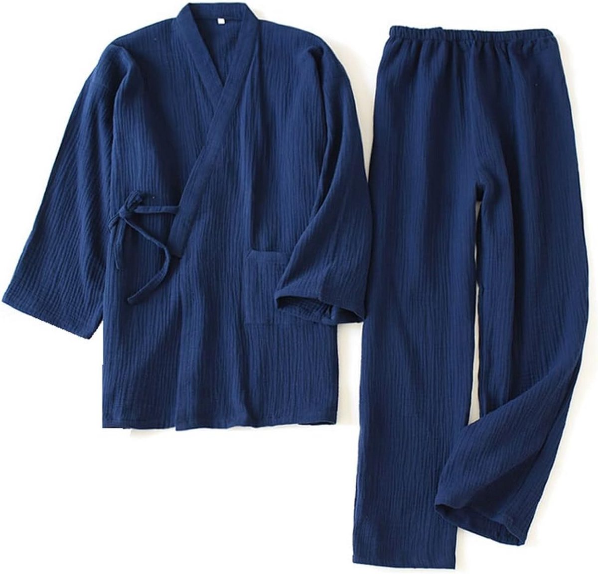 Comfortabele Katoenen Crêpe Pyjama Kimono voor Dames