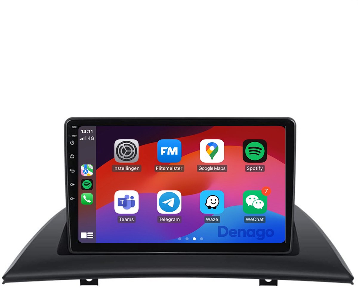 CarPlay autoradio geschikt voor BMW X3 E83 | 2004 t/m 2012 | Android 13 | 9 inch | Draadloos Apple CarPlay & Android Auto | 2GB + 32GB | QuadCore | Denago DNG-A349 | 2025 model | 2004 2005 2006 2007 2008 2009 2010 2011 2012 | Bluetooth & Wifi