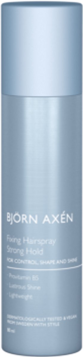 Björn Axén Travel Size Fixing Hairspray 80 ml – Sterke & Flexibele Hold Styling Spray Voor Langdurige Fixatie – Compact & Handzaam Voor Onderweg, Vakantie of Sport – Verzorgt, Geeft Body & Glans – Vegan & Dermatologisch Getest