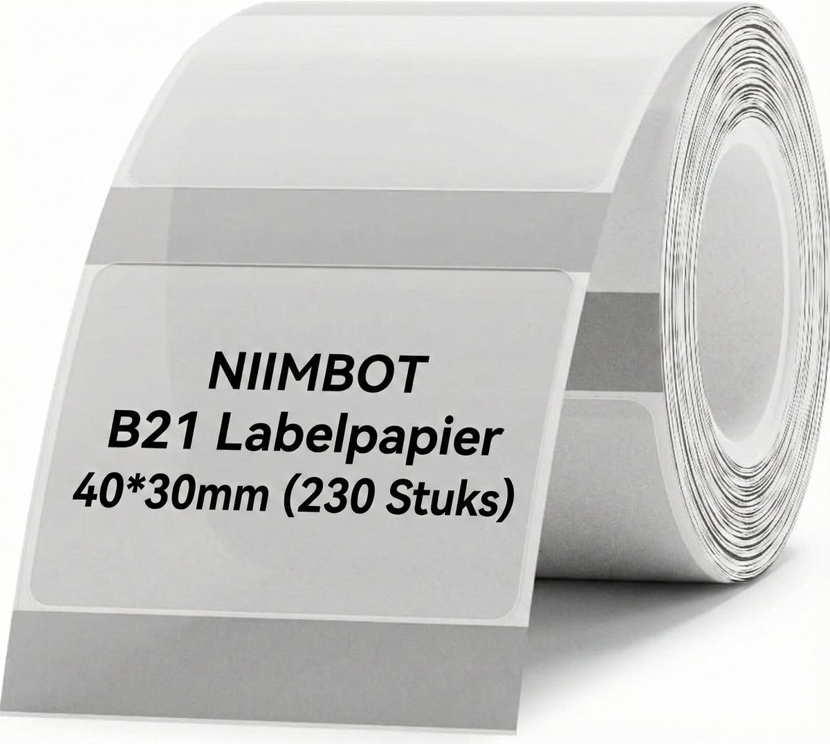 NIIMBOT 3 rollen etiketten voor B1 B21 B3S, 50 x 80 mm, wit