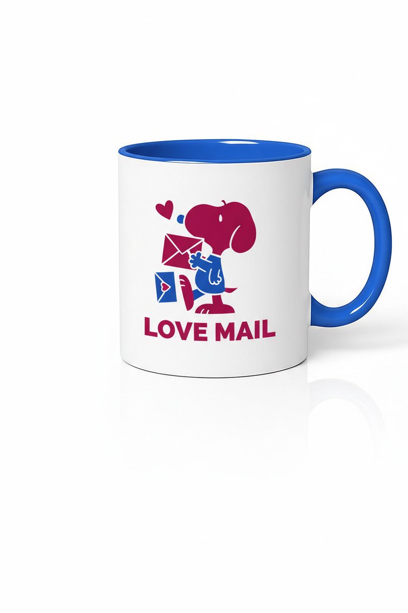 Liefdevolle 'Love Mail' Mok met Schattige Hond - Uniek Romantisch Cadeau