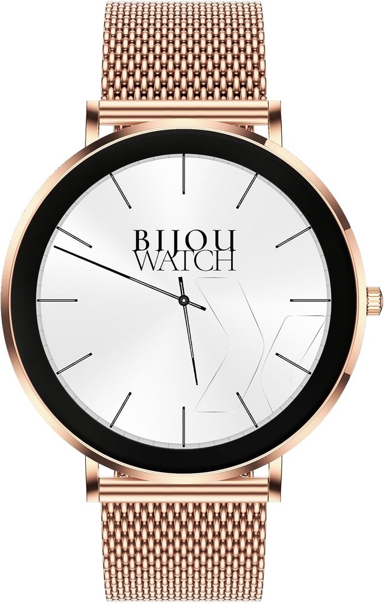 Dames Smartwatch RVS Ultra-Dun Luxe Horloge Gezondheid en Fitness Tracker