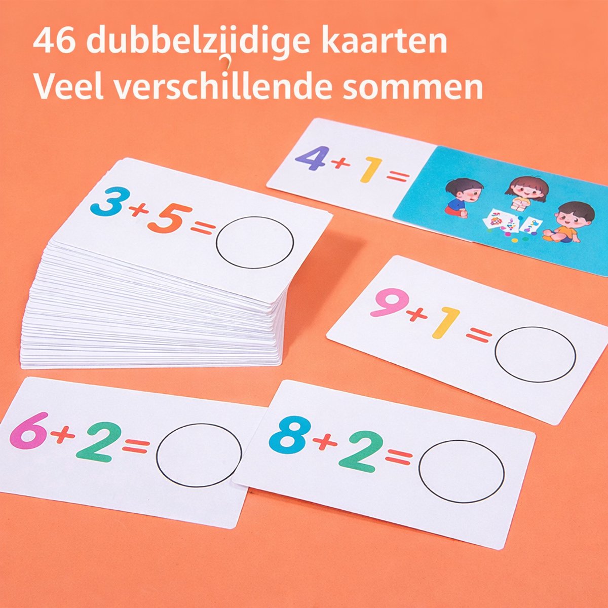 Educatief Rekenspel voor Kinderen - Houten Rekenset met Cijfers & Sommen - Leren Optellen en Aftrekken - Rekenhulp Groep 1, 2 en 3 - Montessori Speelgoed - 4+ Jaar — afbeelding 4