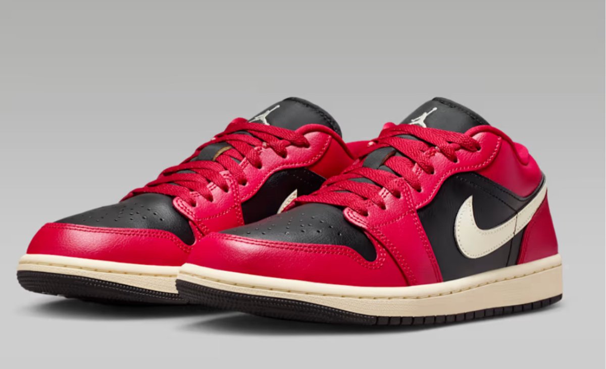 Nike Air Jordan 1 Low Dames Sneakers � Rood