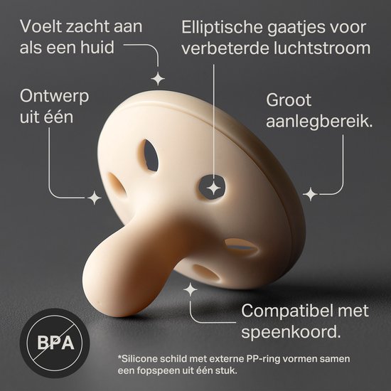 Tommee Tippee Nacht borstachtige fopspeen - 4 Stuks - 0-6 maanden - op huid lijkende textuur - BPA-vrij van Merkloos — afbeelding 3