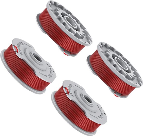 Vervangende nylon spoelen 8-pack voor Gardena Turbotrimmer SmallCut 300 en Art 8844/8845, grijs