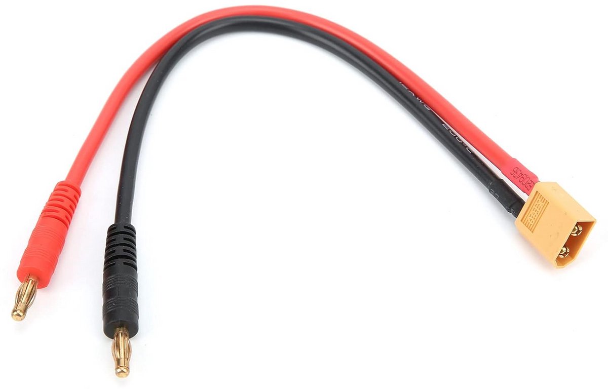 XT60 naar 4mm Banaan Adapter Kabel voor Batterijlader RC LiPo