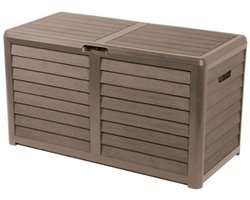 Lifetime Garden Tuinkussenbox 420L - Kussenbox voor Buiten - 117,3 x 65,3 x 54,8 cm - Opbergbox Tuin - Taupe