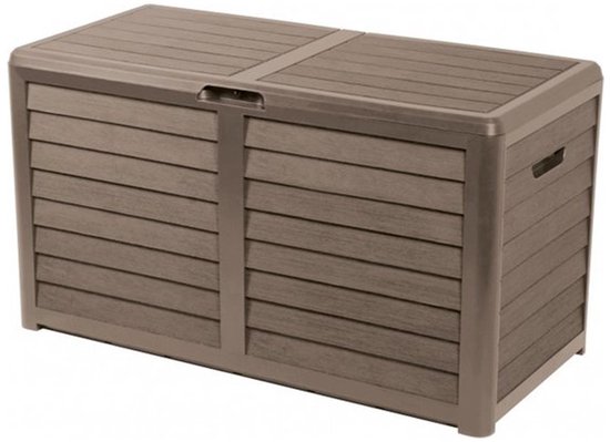 Lifetime Garden Tuinkussenbox 420L - Kussenbox voor Buiten - 117,3 x 65,3 x 54,8 cm - Opbergbox Tuin - Taupe