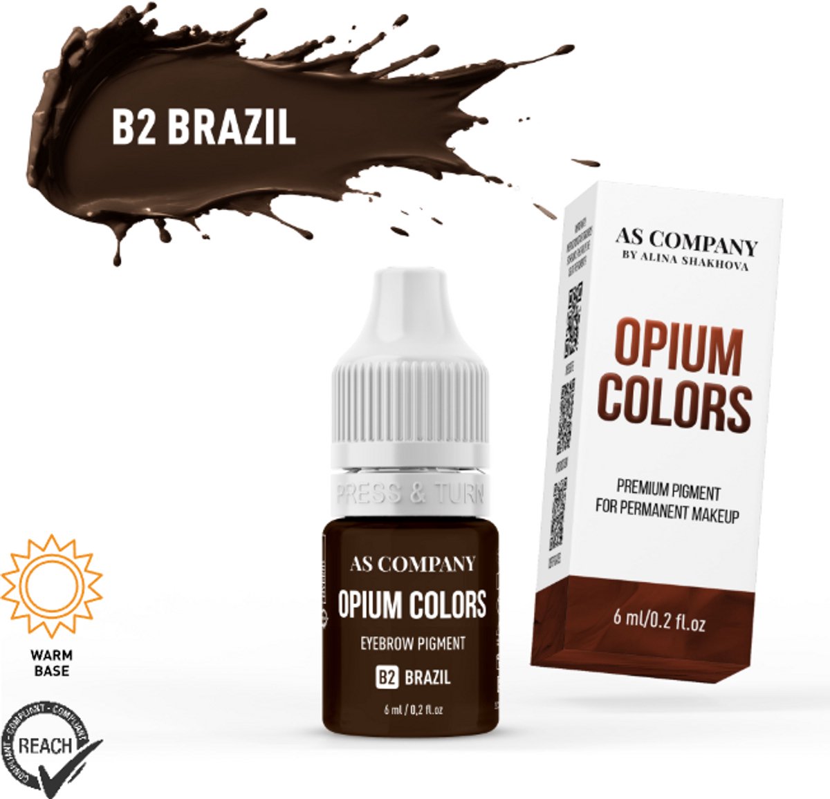ASCompany Opium Colors B2 Brazil 6 ml – Brow Pigment