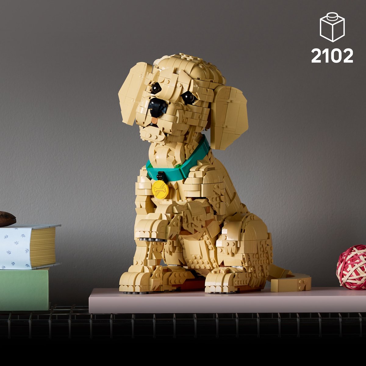 LEGO® Icons Golden Retriever Puppy - Decoratieve Dierenfiguur - Bouwset voor Volwassenen - 11384 – foto 4
