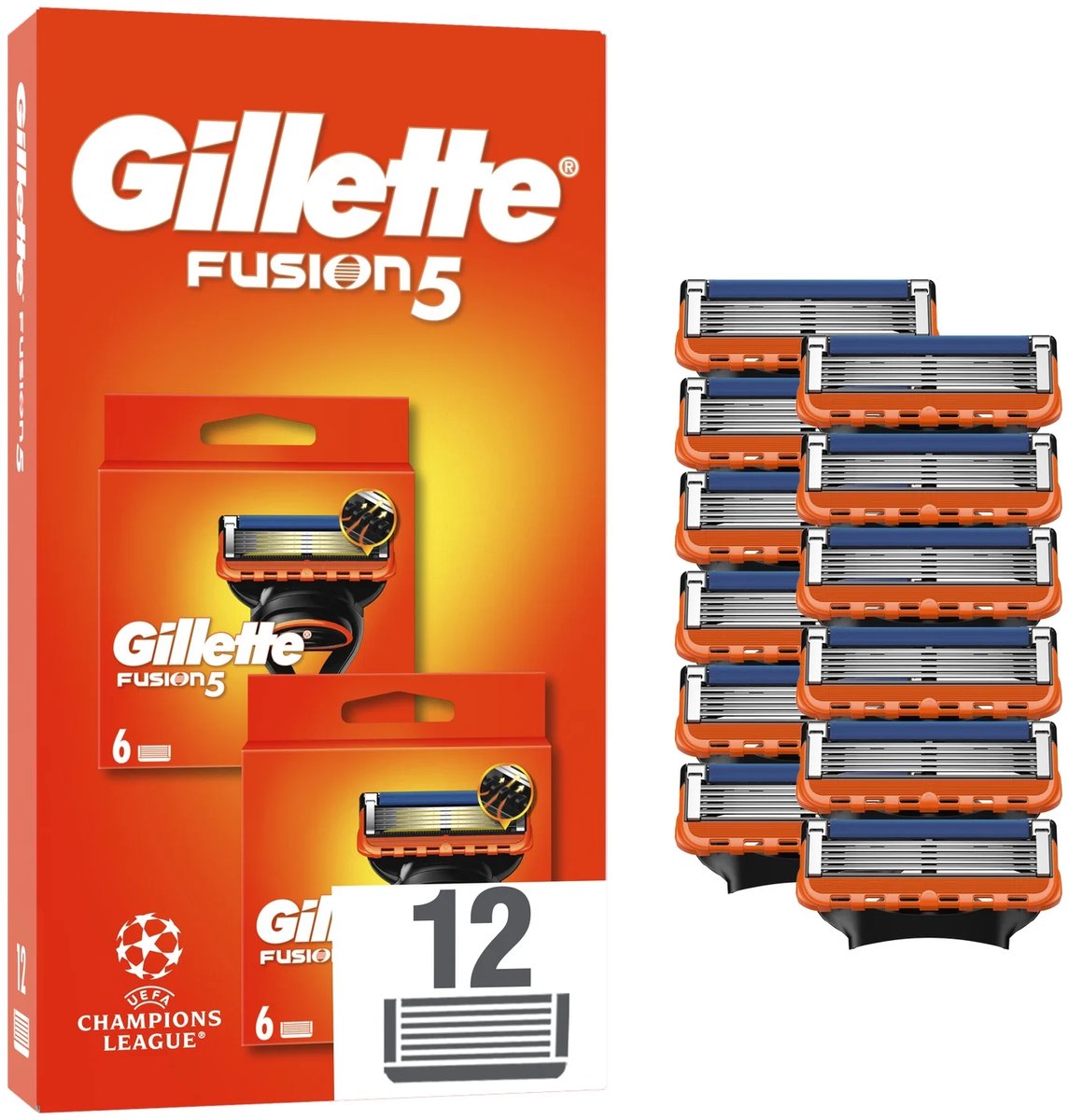 Gillette Scheermesjes Fusion 5 - 12 stuks